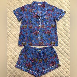 Roller Rabbit Floral Dots Pajama Set